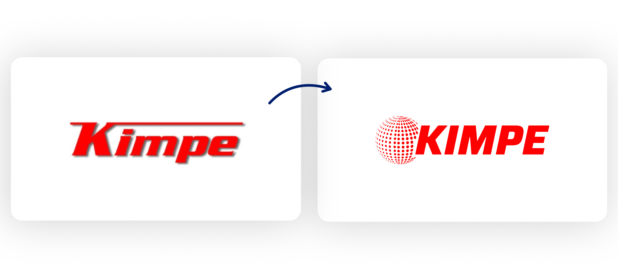 avant / après logotype Kimpe SAS